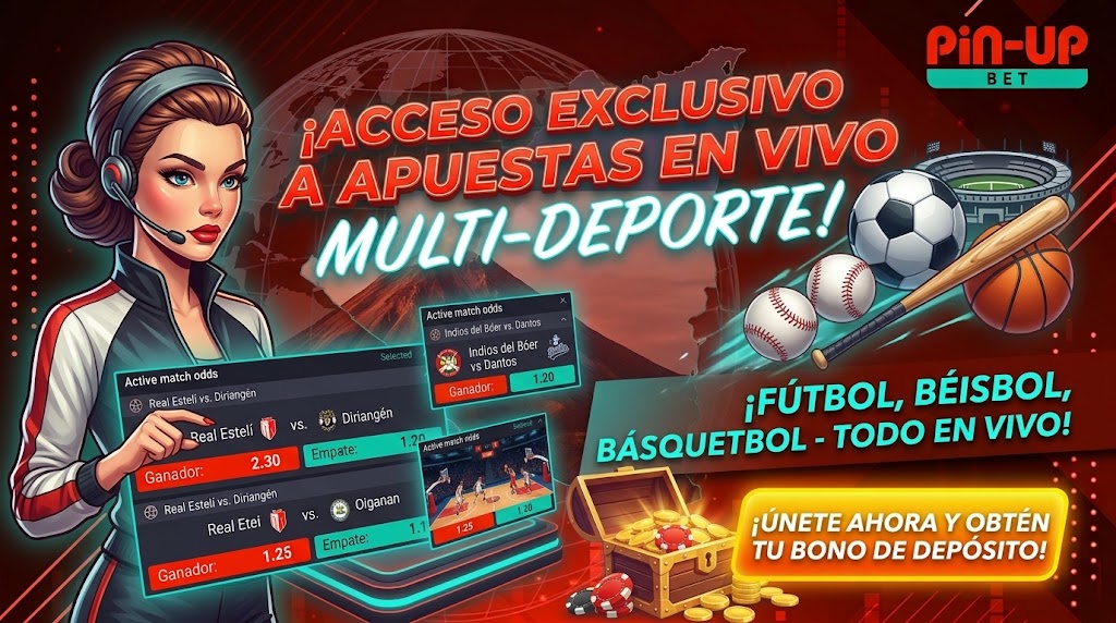 Pin Up bet apuestas móviles en vivo multi-deporte